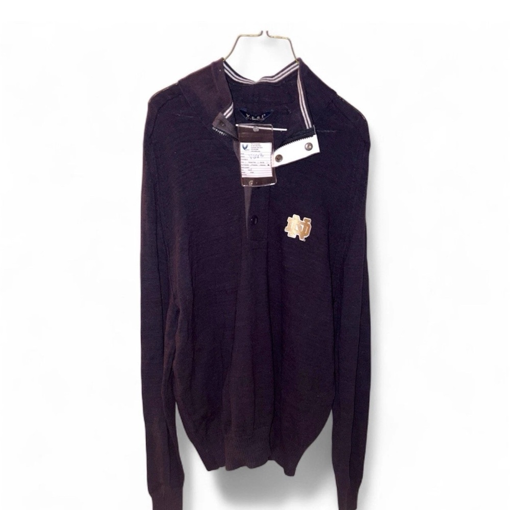 VESI Sportswear Notre Dame Quarter Zip Men’s Sweater
